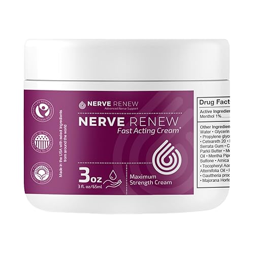 Miniatura 9 de Nerve Renew Cream - Crema de apoyo para molestias nerviosas de acción rápida - 22 onzas líquidas  22fl oz - Máxima fuerza y absorción rápida -