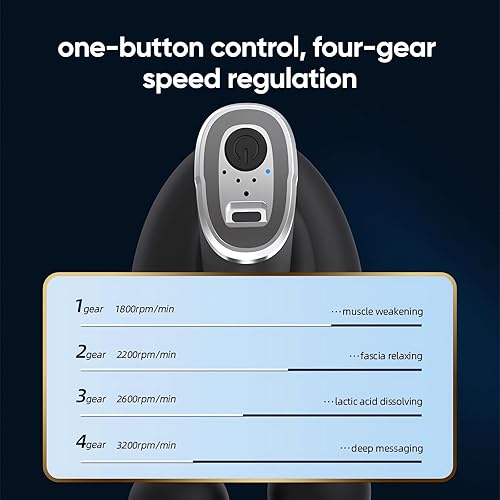 Miniatura 4 de BOKOR Pistola de masaje de tejido profundo, masajeador elegible para FSAHSA para alivio del dolor y circulación en cuello, espalda, piernas, hombros