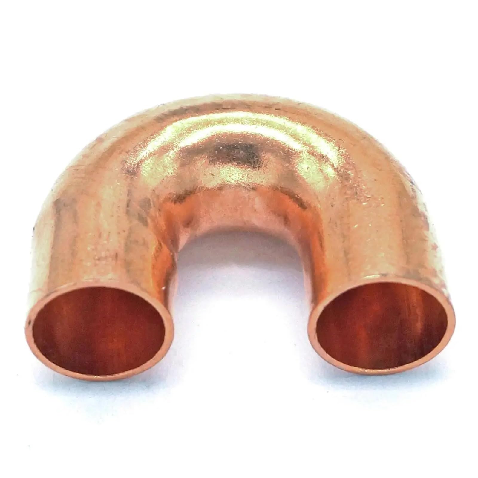 Smglrueat One Color 9.5X0.5x18mm 180 Degree Bend Copper Weld Pipe Fitting Plumbing For Gas Water Oil