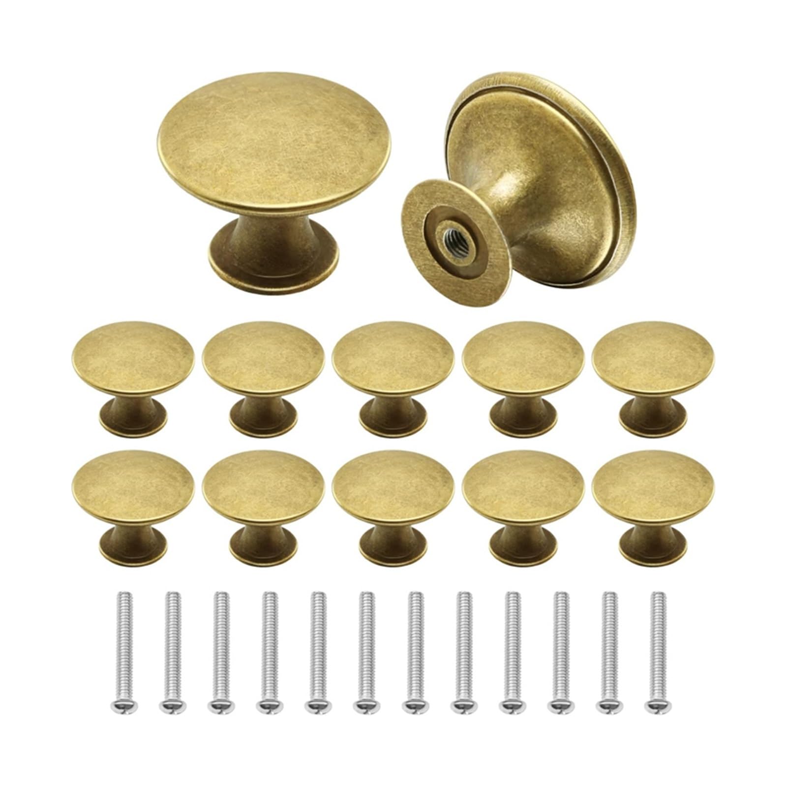 Xavren A Round Cabinet Knobs 15Pcs 30Mm Round Cabinet Door Knobs With Screws