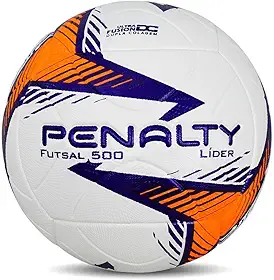 Bola Penalty Líder XXIV Futsal Branca e Laranja