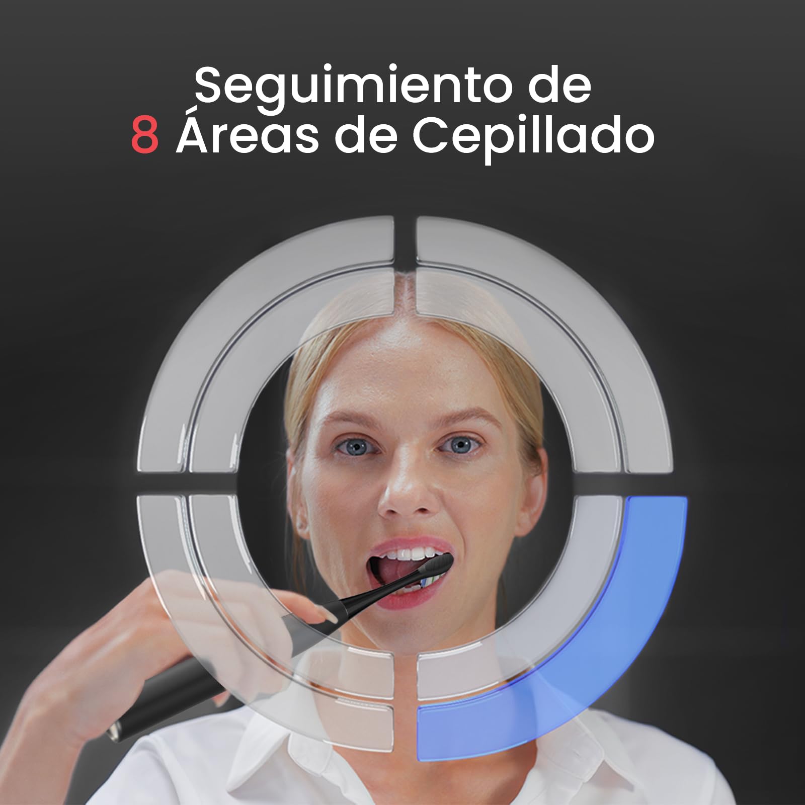 Oclean Cepillo eléctrico X Series Pro Elite Gift Set, Súper silencioso, Pantalla táctil inteligente, 4 Modos, 32 Niveles de intensidad, 35 días de duración, IPX7, Embalaje ecológico, Negro