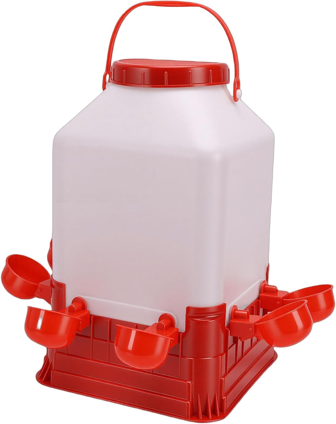 Chick Waterer, 10L Large Capacity Plastic Poultry Water Fountain and Feeder with Easy Setup, Ideal for Ducks, Chickens & Other Poultry