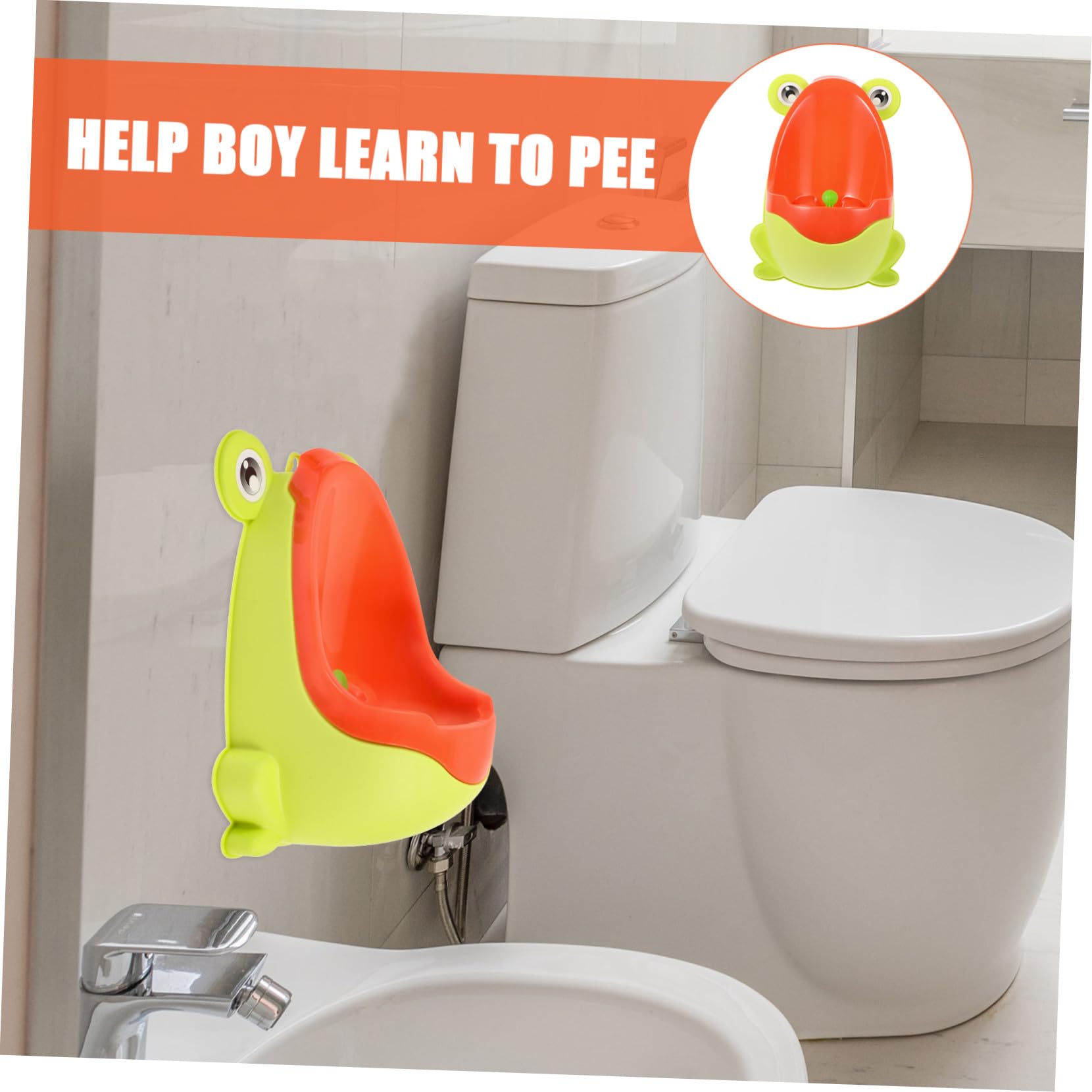 Orinal Infantil Pared Diseño Práctico y Seguro para Entrenamiento Capacidad Moderada Derrames Desmontable Fácil Limpieza