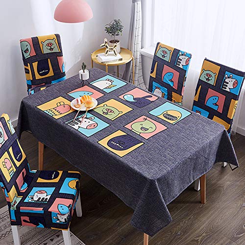 Nappe rectangulaire antitache et protège-chaises pour rénover votre cuisine