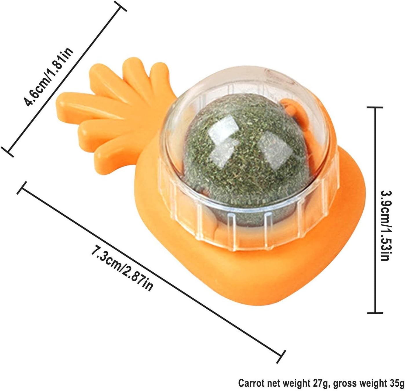 Visiblurry Cat Ball - Cat Nips Organic Ball Edible Kitten Toys - Interactive Cat Lick Chew Toy Indoor Cat Toy Cat Wall Treats For Cat Teeth Cleaning Relieve Cat Boredom 7