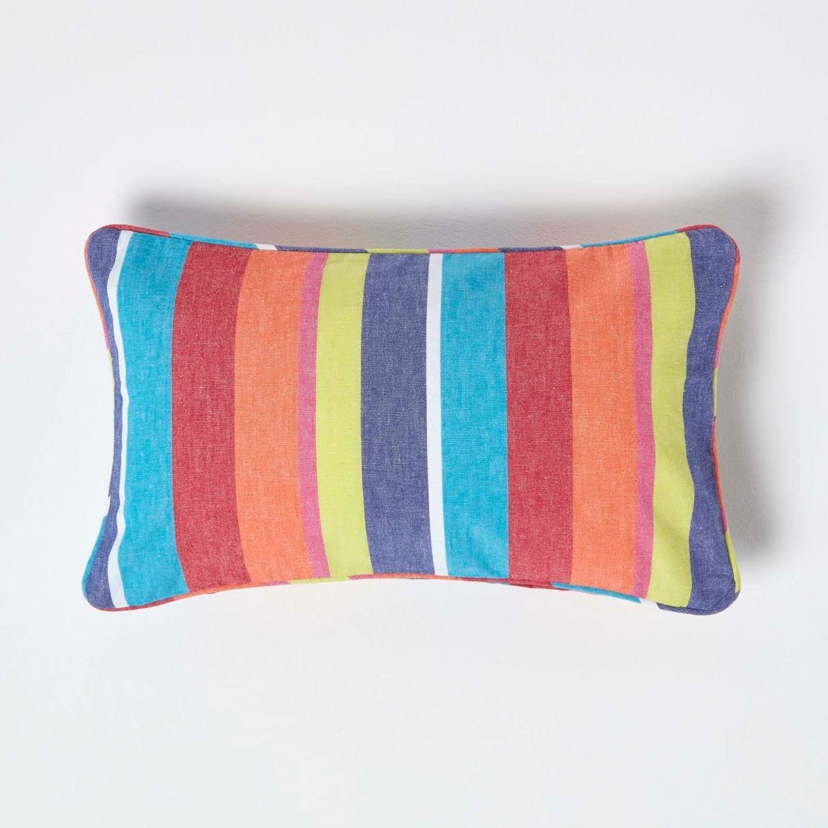 Homescapes Copricuscino in cotone a righe multicolori, 45 x 45 cm | Leroy Merlin
