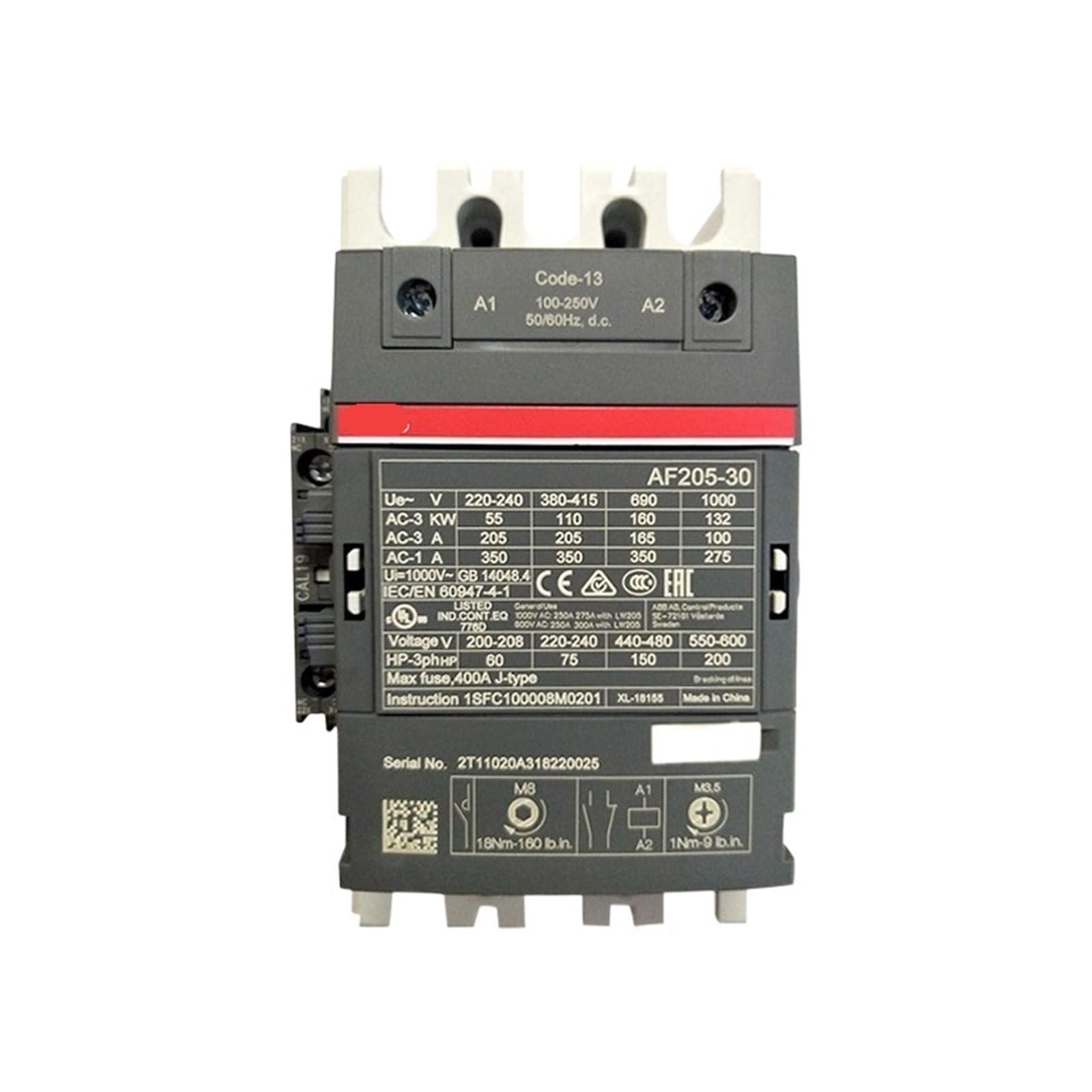 NVSFZGIYG AC and DC contactor AF116-30/AF140/AF190/AF205/AF265/AF305/AF370(AF370-30-11)