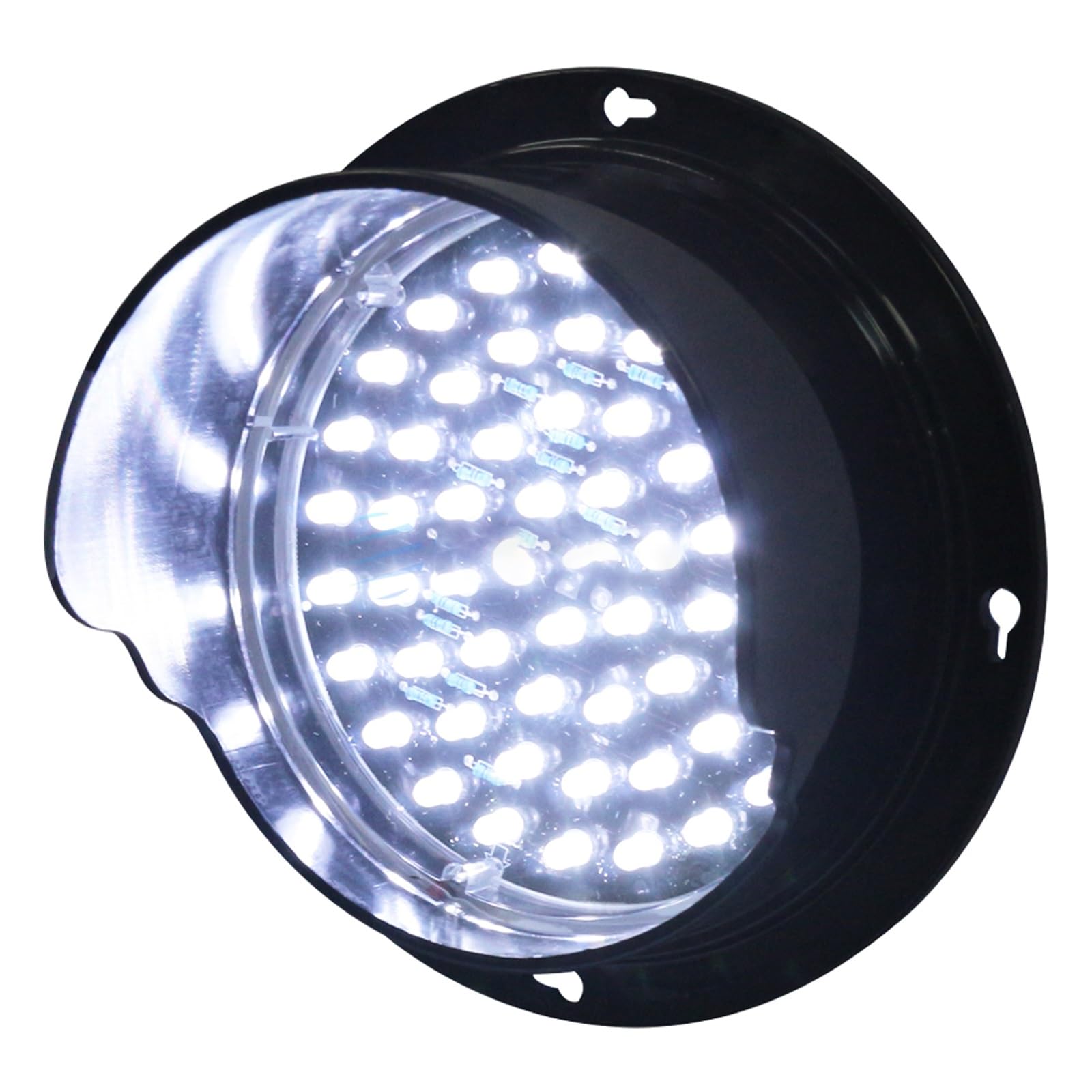 Światło drogowe LED, światło sygnalizacyjne, czerwone/zielone światło stop and go, światło sygnalizacyjne, światło ostrzegawcze znaków drogowych, czarna obudowa PC, do ostrzeżenia, oświetlenia