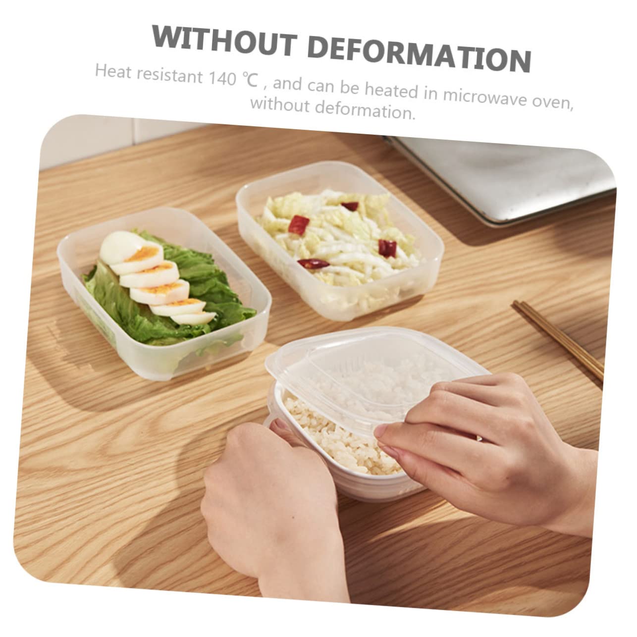 5 Set Scatole Per Pranzo Micronde Vassoio Vapore Resistenti Per Conservazione E Riscaldamento Facile 2 Pezzi*5