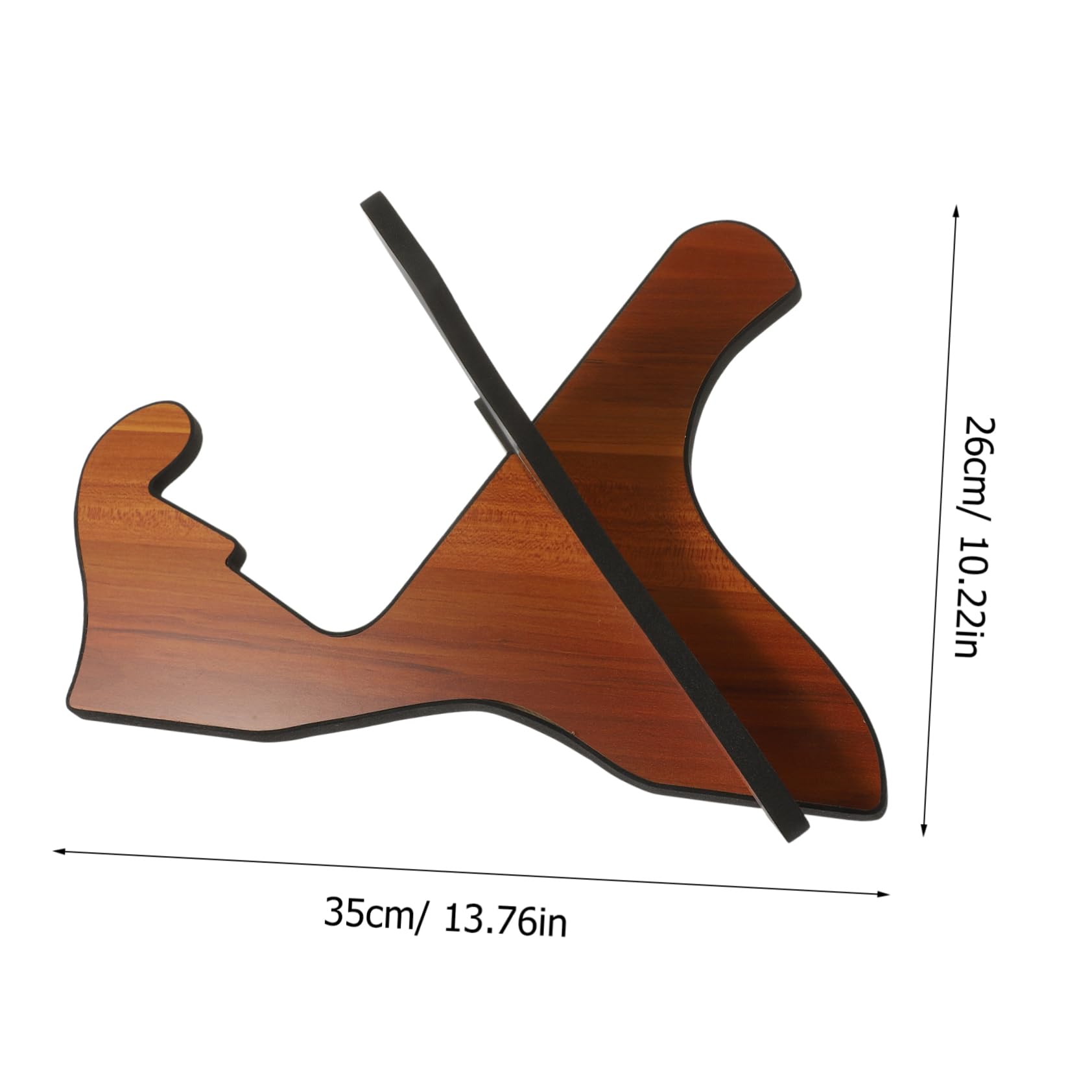 Hemobllo Supporto per Chitarra da Terra Portatile X in Legno Marrone | Smontabile, per Negozio e Casa, Adatto a Basso e Chitarra, Finitura Elegante