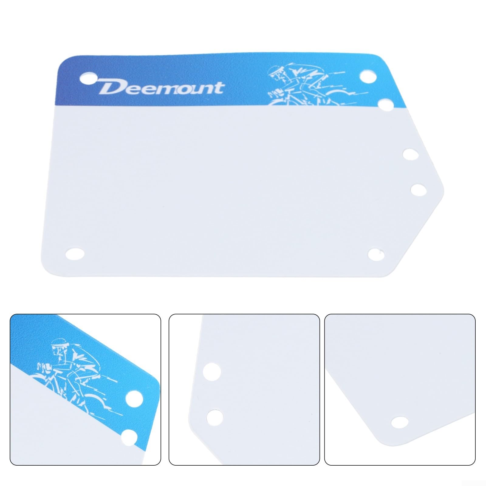 Vélo en PVC léger et robuste pour plaque d'immatriculation de course, conçu pour un dégagement rapide sur différentes tiges de selle