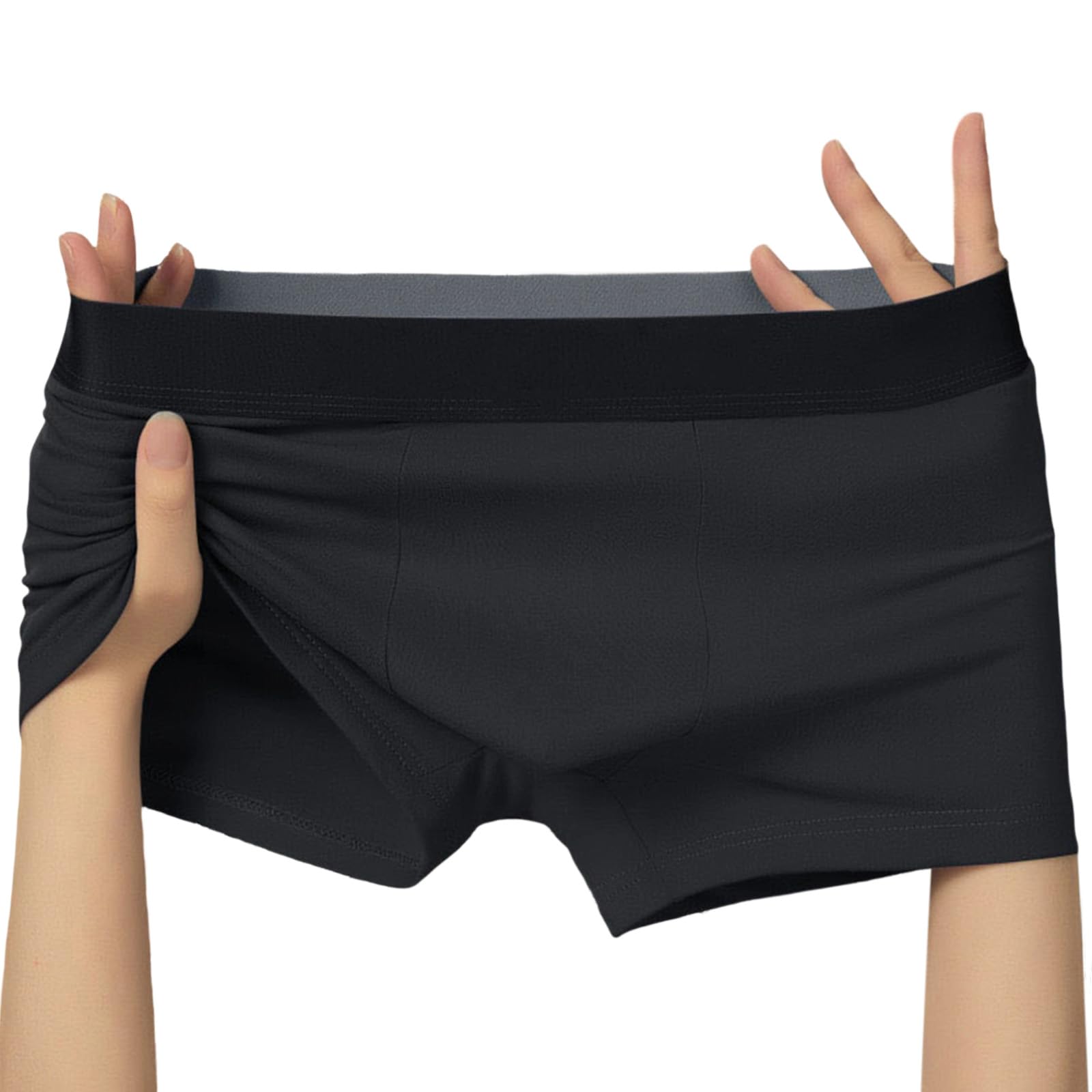 Seamless Men's Boxer Briefs Comfortable Moisture Wicking Stretch Underwear for Daily Wear Seamless Underwear