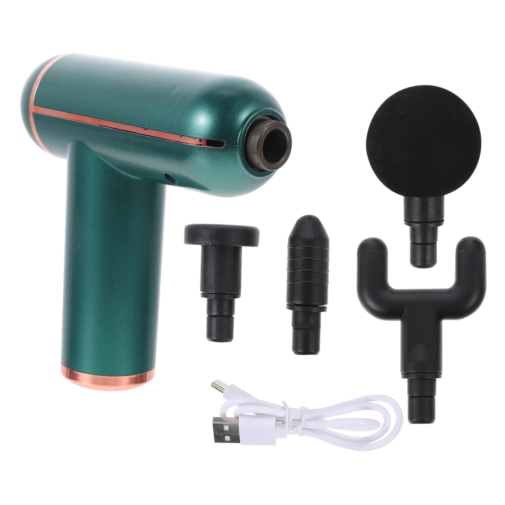 Pistola Massaggiatore Muscolare Mini USB Verde Plastico
