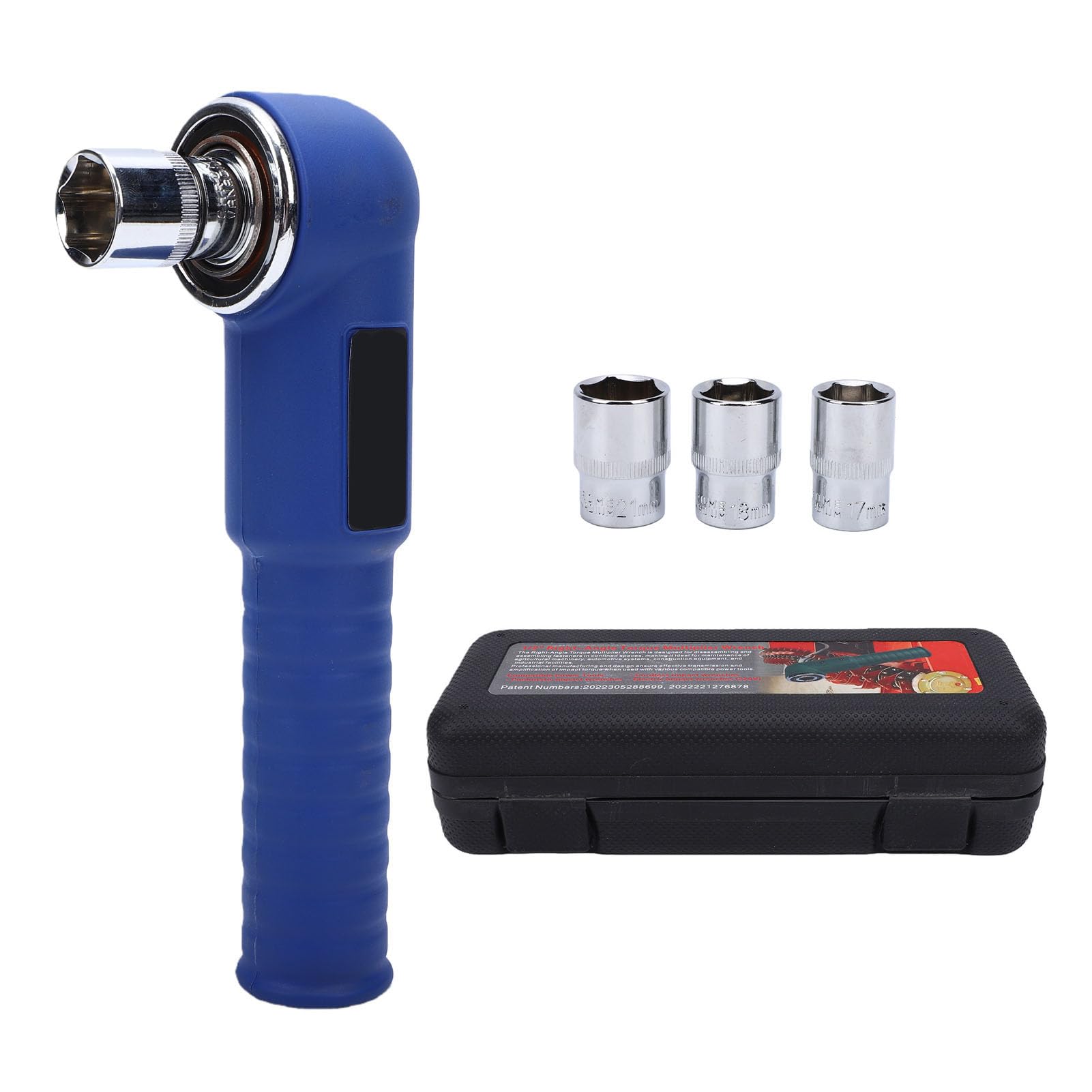 FTVOGUE Przedłużacz Klucza Kątowego, Przedłużacz Klucza Odsadzonego ze Stali Stopowej z Obrotowym Wałem, 3 Adaptery 17 Mm 18 Mm 21, 1 2-calowe Złącze do Hydrauliki Naprawa Samochodów Montaż Mebli