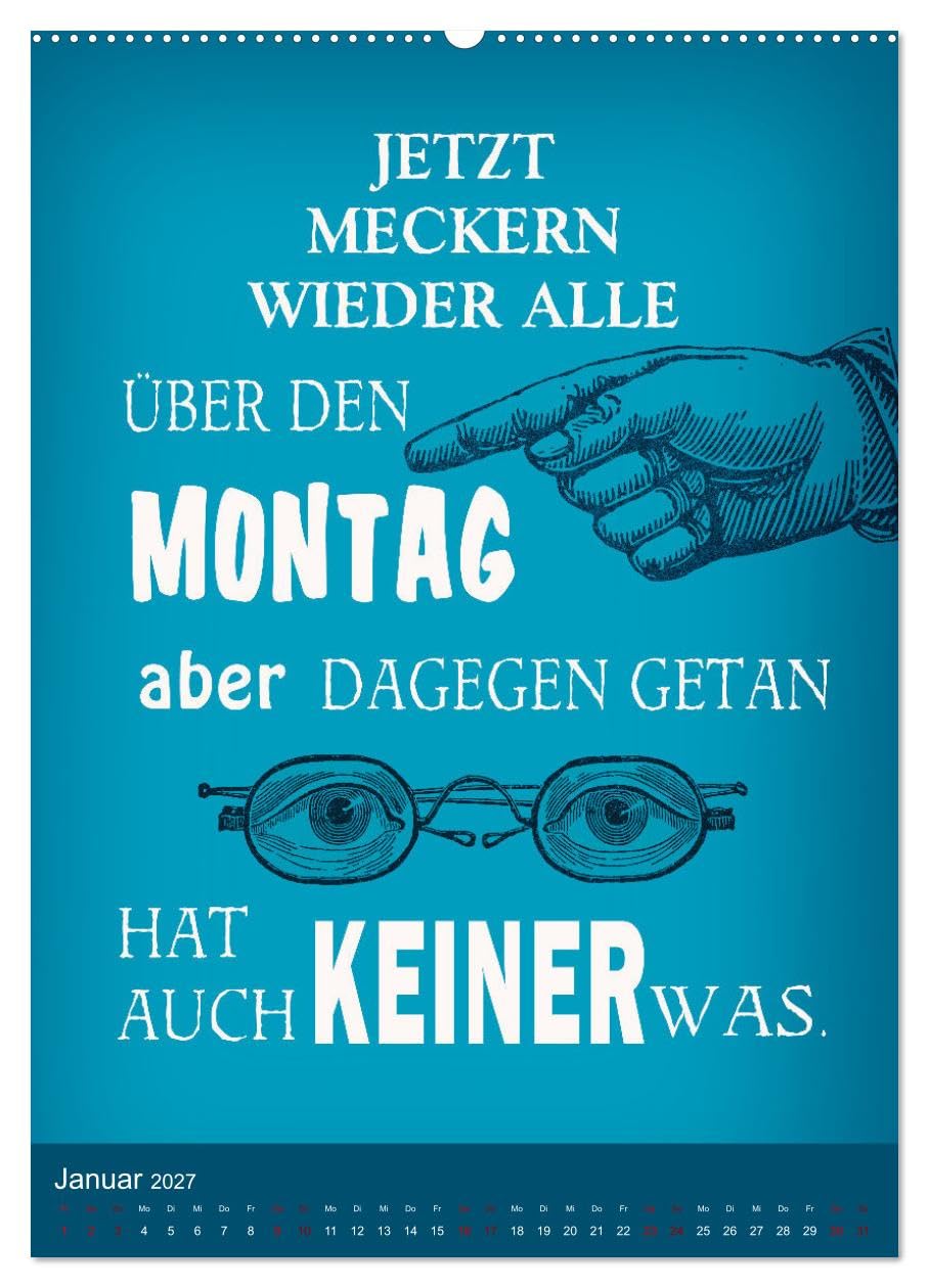 CALVENDO - Büro und so... (Wandkalender 2027 DIN A2 hoch), Monatskalender: Humorige Spüche und Stoßseufzer am Arbeitsplatz.