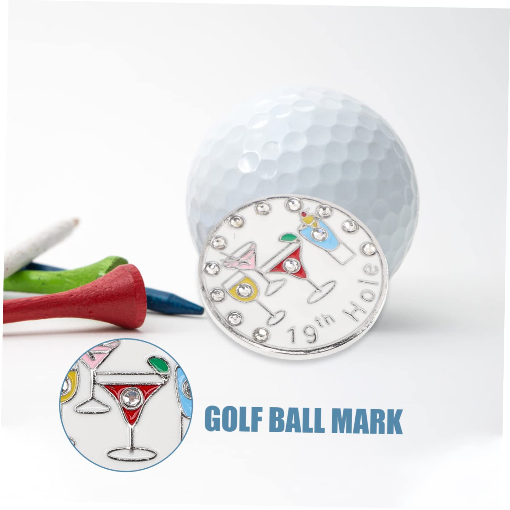 UPKOCH Golf Cap Clip Marker Ballmarker für Golfer Golf Zubehör mit Magnetdesign Hut oder Gürtelclip Golfgeschenke und Dekoration