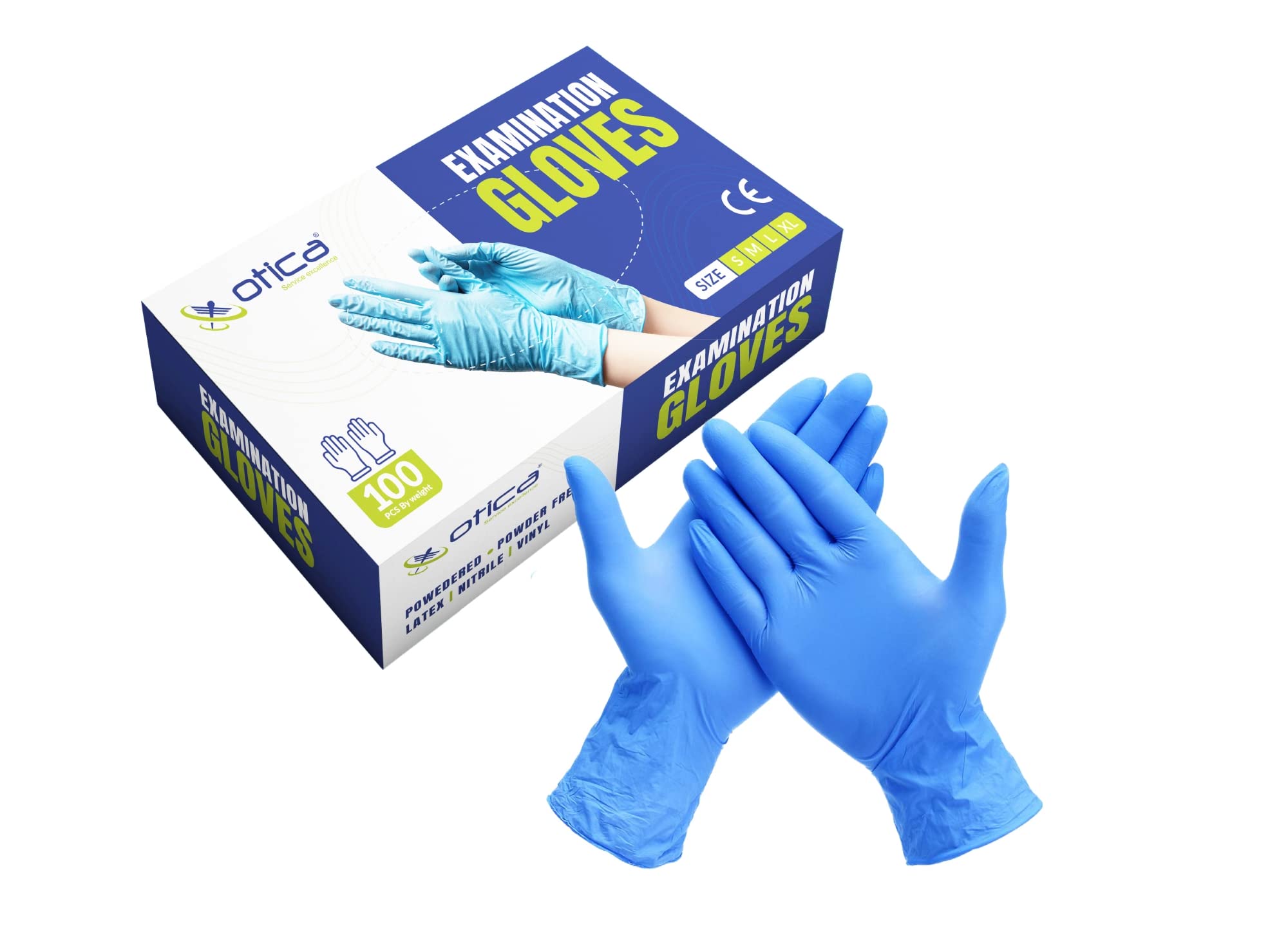 OTICA Nitrile Gloves, Blue Heavy Duty Medical Grade 4g Disposable Gloves,Nitrile examination gloves, Powder Free, Latex Free, and Protein Free, Medical, Food, Multi Use, Pack of 100 (B0B58YB7L4) Amazon Price History, Amazon Price Tracker