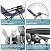 Bonnlo Infinity Zero Gravity Chair, Outdoor Lounge Patio Chairs with Pillow and Utility Tray Adjustable Folding Recliner for Deck,Patio,Beach,Yard Pack 2 (Blue)