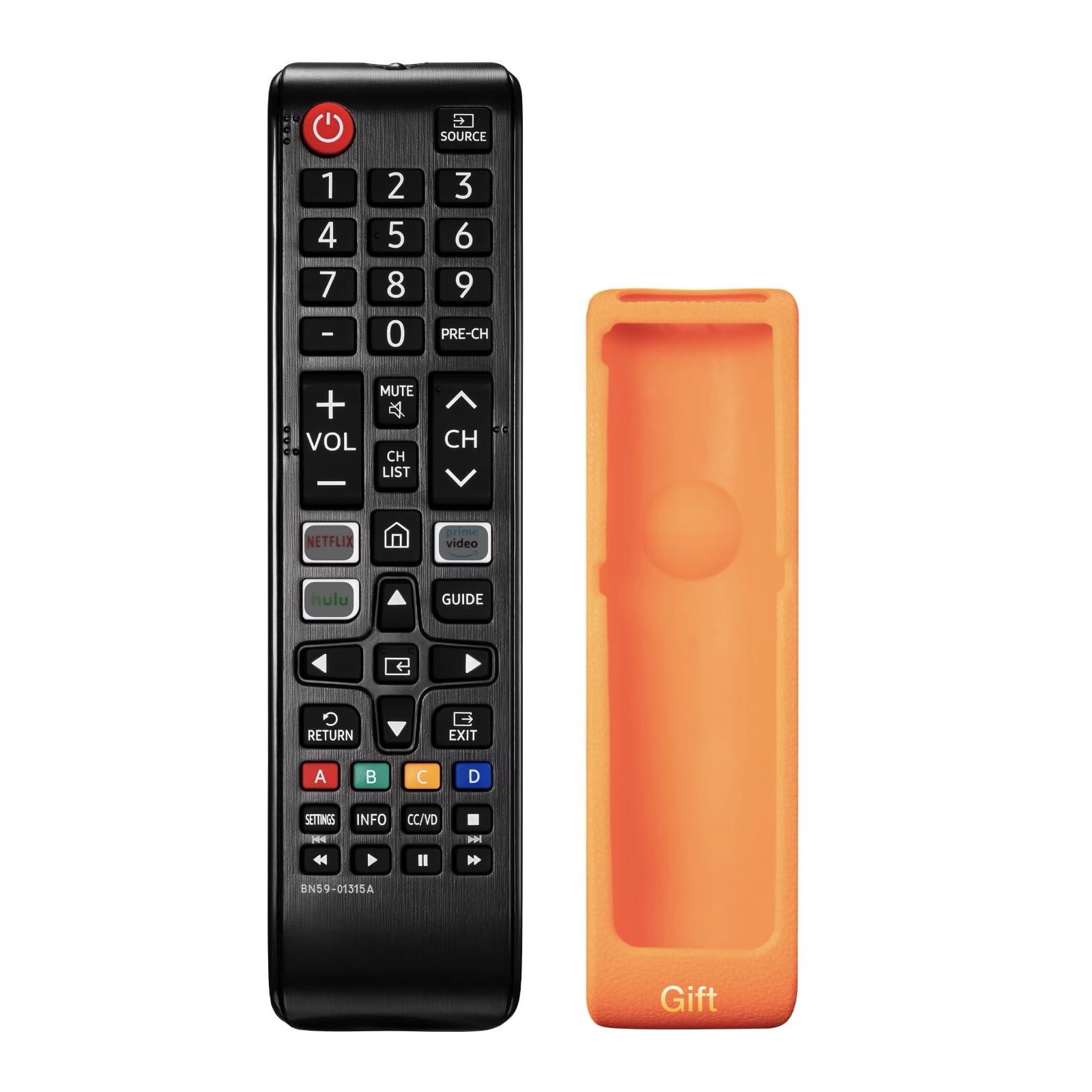 BN59-01315A Remote Compatible with Samsung TV Remote with 3 Shortcut Buttons, Replacement for Samsung Smart TVs 2021 2022 2023 4k 8K Ultra HD Neo QLED, The Frame and Crystal UHD Series