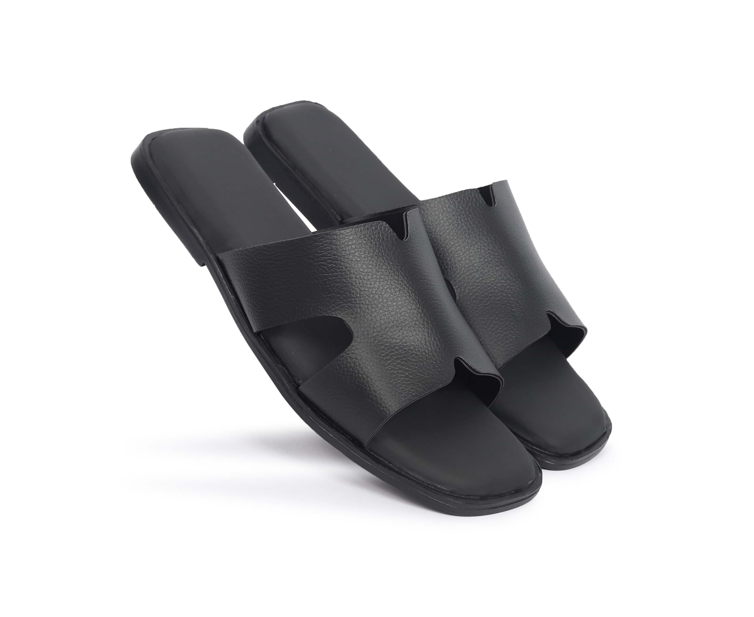 Men's Synthetic Slip-On Mens Cushion Sliders/Slippers|Berkin-Style Slip-On Sandals | Open Toe Design | Soft PU Footbed | Lightweight & Comfortable Casual Outdoor Wear-picture-33