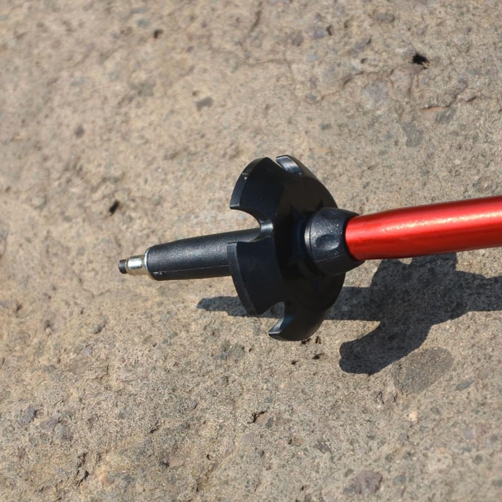 Punte per bastoni da trekking, confezione da 8 punte di ricambio in acciaio al carburo, teste per bastoncini da trekking e da sci, presa migliorata sul terreno per campeggio e avventure all'aperto