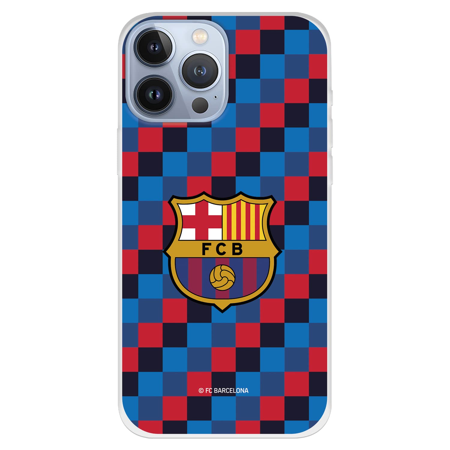 Custodia In Silicone Per IPhone 13 Pro Max Con Licenza Ufficiale FC Barcelona, Strisce Blaugrana - 2