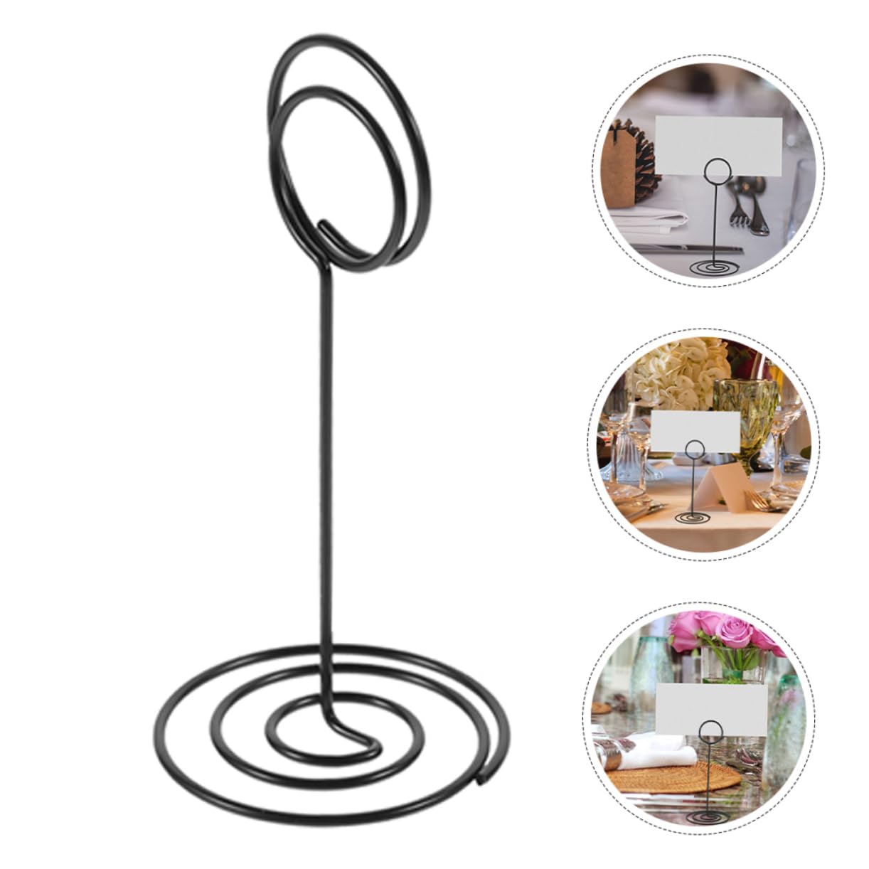 60stücke Teiliges Metall Tischkartenhalter Platzkartenhalter Für Hochzeiten Menükarten Und Stabiler Stand Mit Dekorativem Design Für Events Und Büro