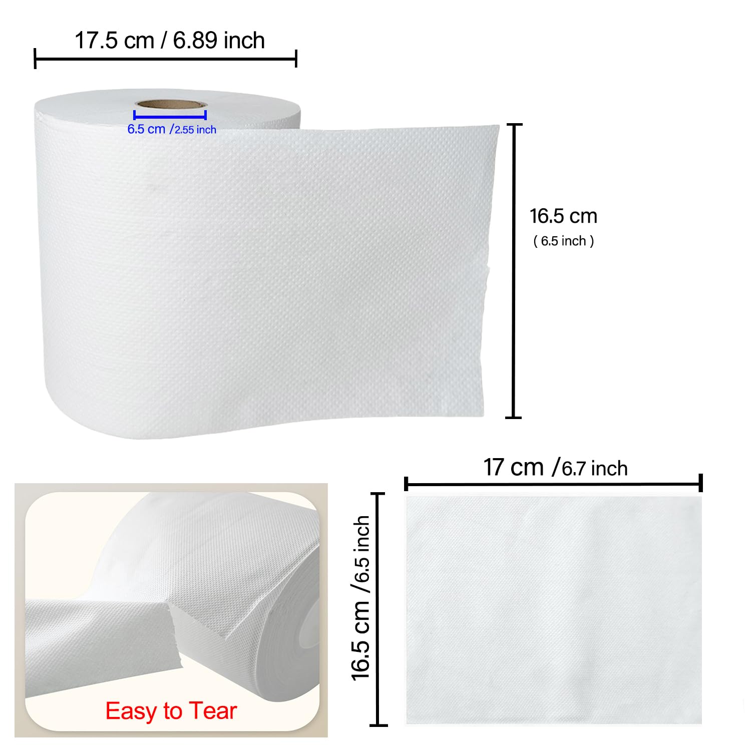 Essuie Tout Gros Rouleau, Bobine Essuie Main, Rouleau Papier Essuie Tout Industriel, Sopalin Par | 450 Feuilles | 2 Plis | (Lot de 6)