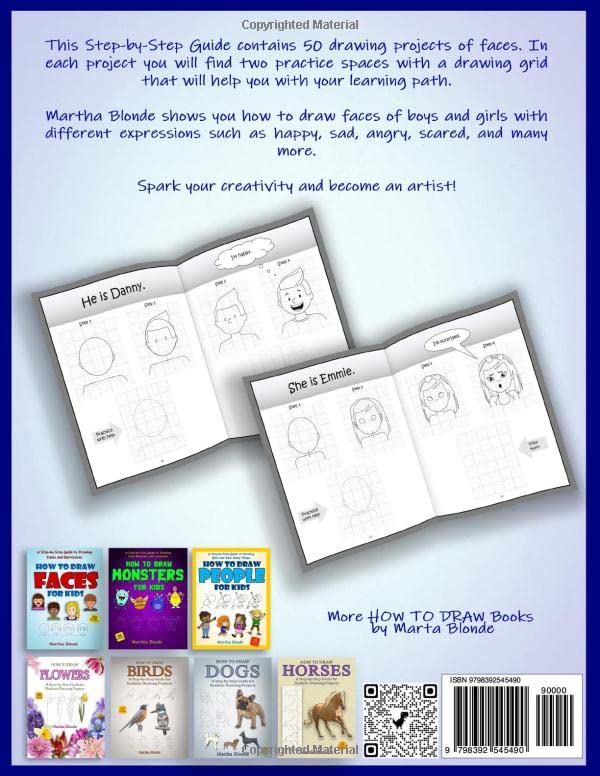 Miniatura 2 de How to Draw Faces and Emotions A Step-by-Step Guide for Kids to Create Expressive Art