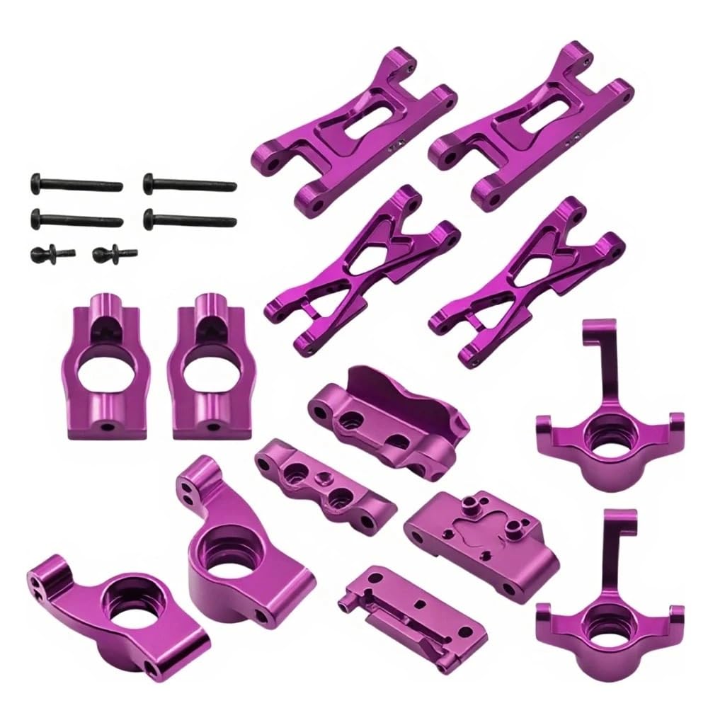 Achsschenkel C-Naben Aufhängungsarme Schott for BT-Upgrades Teile 1/24 Zubehör Rc Car(Rood)