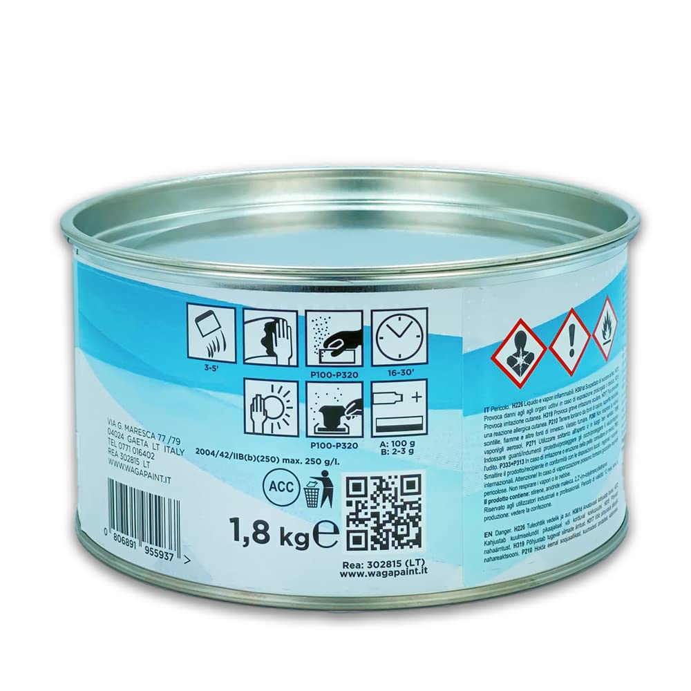 Mastic Polyester Beige pour carrosserie, 1,8 kg, professionnel Lion Refinish Putty 1060