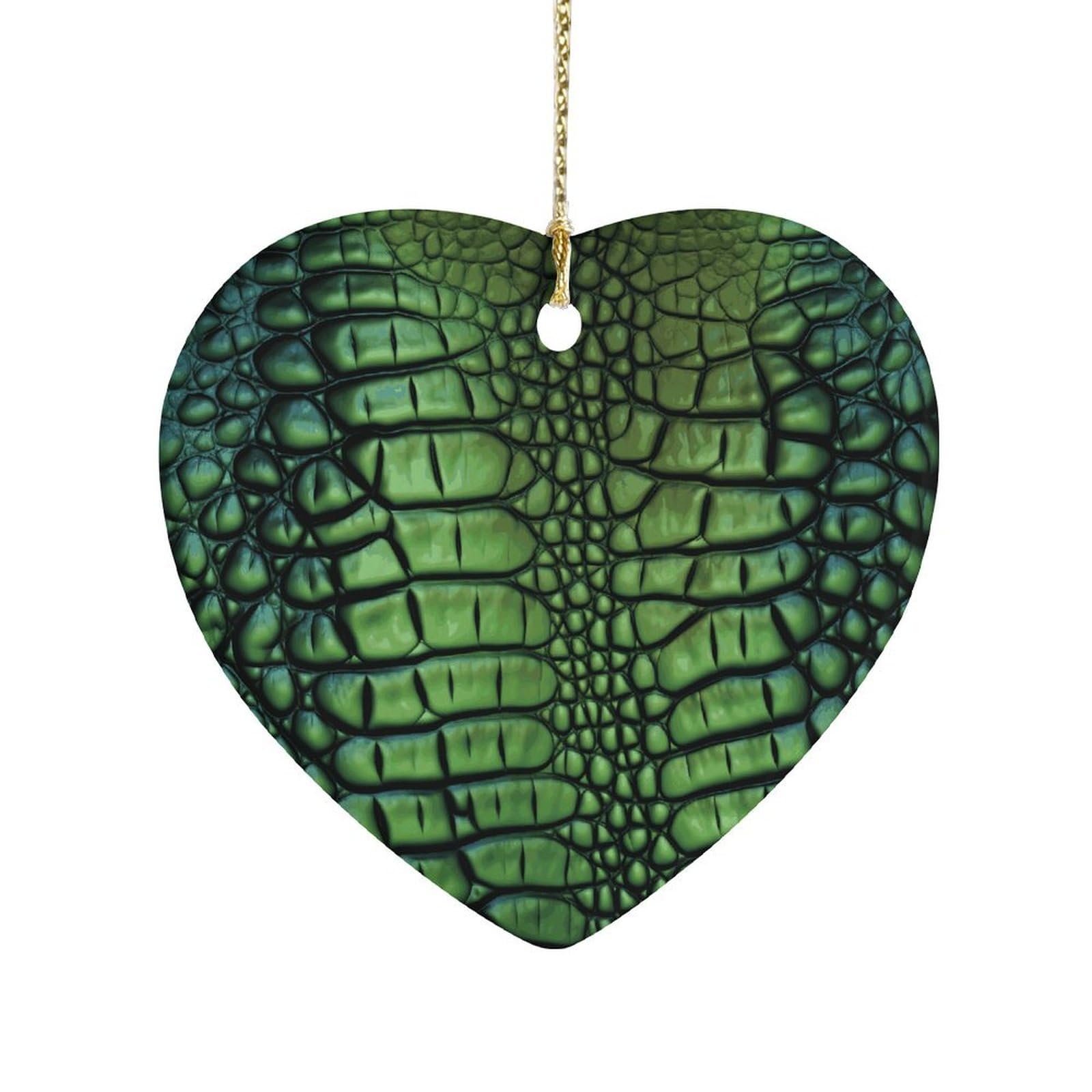 Fekiloot Style Alligator Skin Ceramic Ornament Home Decor Keepsake