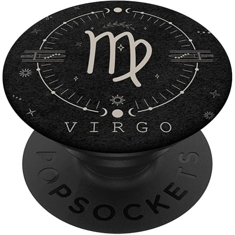 Aesthetic Virgo Zodiac Sign Astrological Stars Celestial PopSockets Adhesive PopGrip