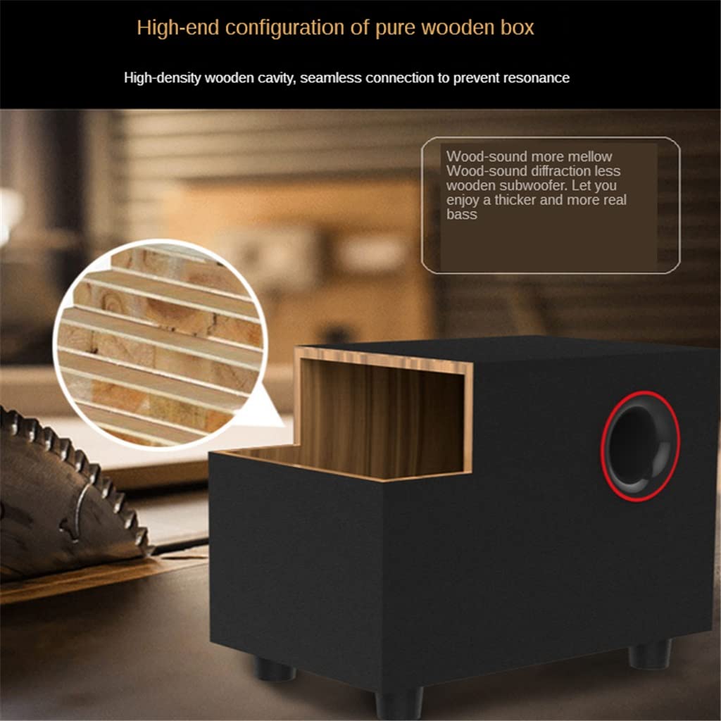 Altoparlante computer desktop multimediale 2.1 PORTATO Subwoofer del basso pesante leggero Alimentatore for Pc Cellulare for laptop