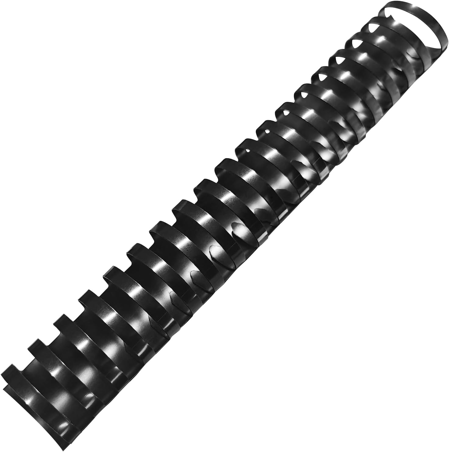 TOTiyea 50 Pack 19 Ring Plastic Binding Combs, 2 Inch Diameter, 450 Sheet Capacity, Letter Size, Black Comb Binding Spines