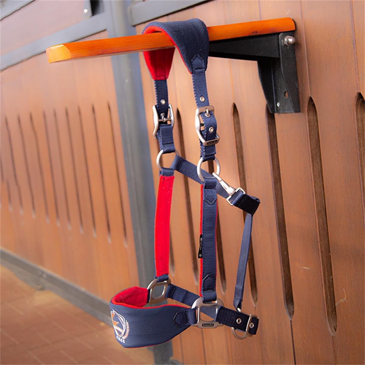 UNISTRENGH Halter for Horse, Padded Anti-Pilling Fleece Safety Halter, Elegant Pasture Horse Headcollar with Adjustable Chin Strap and Headpiece