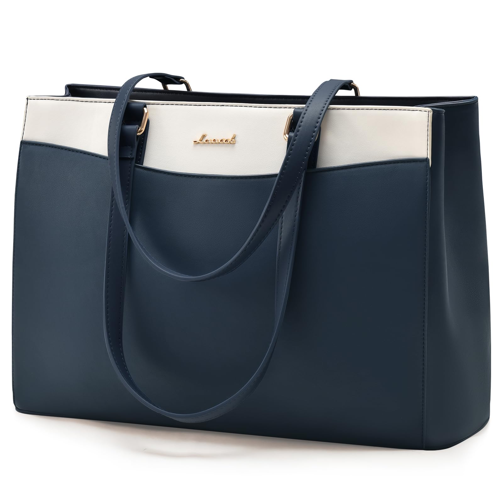 LOVEVOOK Borsa Donna Grande, PU Pelle Borse da Lavoro Università Tote Bag porta PC, Elegante Borsa Tracolla per Ufficio University Docente Scuola