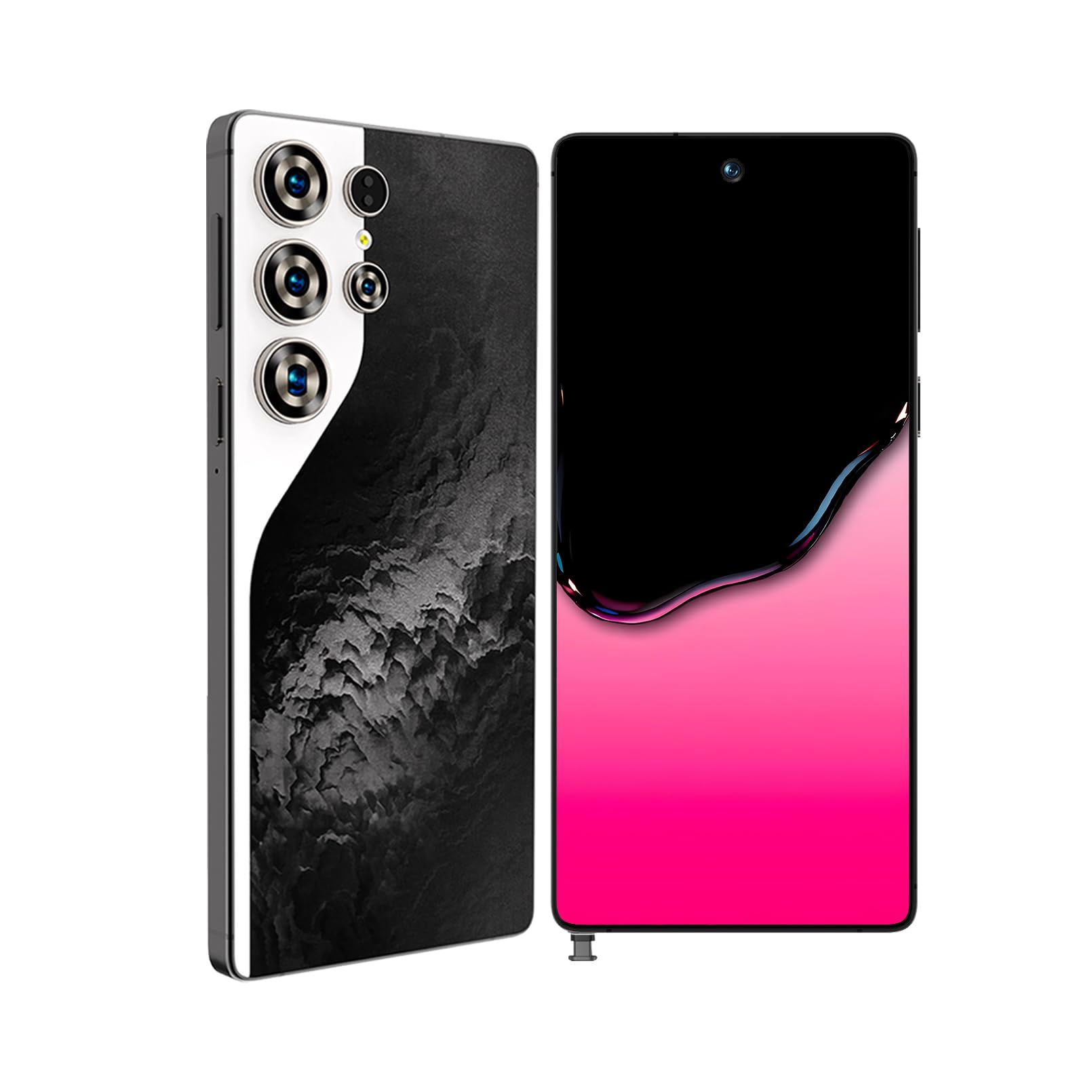 C26 Ultra Unlocked Phone 8GB+256GB Android 15 8000mAh Battery Black | 6.99" HD Screen Cell Phone 2026 Fast Charging Smartphone 48MP+108MP Camera Snapdragon 8 Gen3 Face Unlock GPS 5G Dual SIM