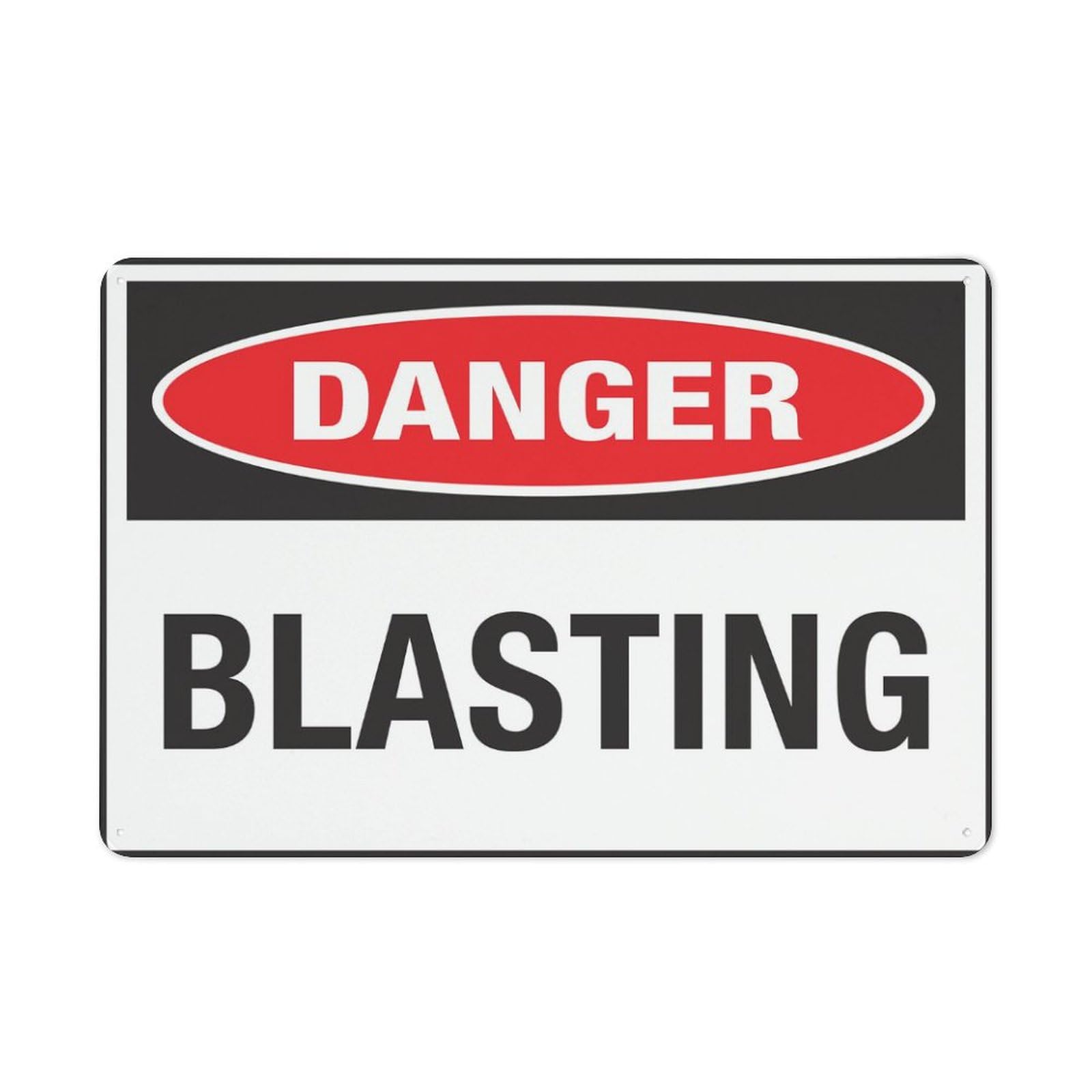 Danger Blasting Warning Sticker-Security Sign Outdoor Sign 12 X 8 Inches
