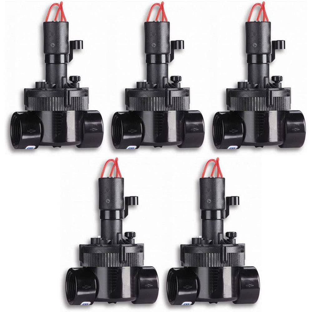 GNCGarden [Pack 5] Válvulas de riego 1” 24V EZ-FLO Plus Rosca Hembra de Toro | Programador riego automatico | Electrovalvula Toro EZP-03-54