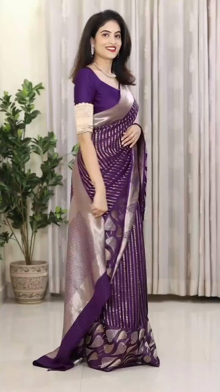 Banarasi Cotton Saree for Women with Rich Zari Weaving and Blouse Piece – Festive & Wedding Wear