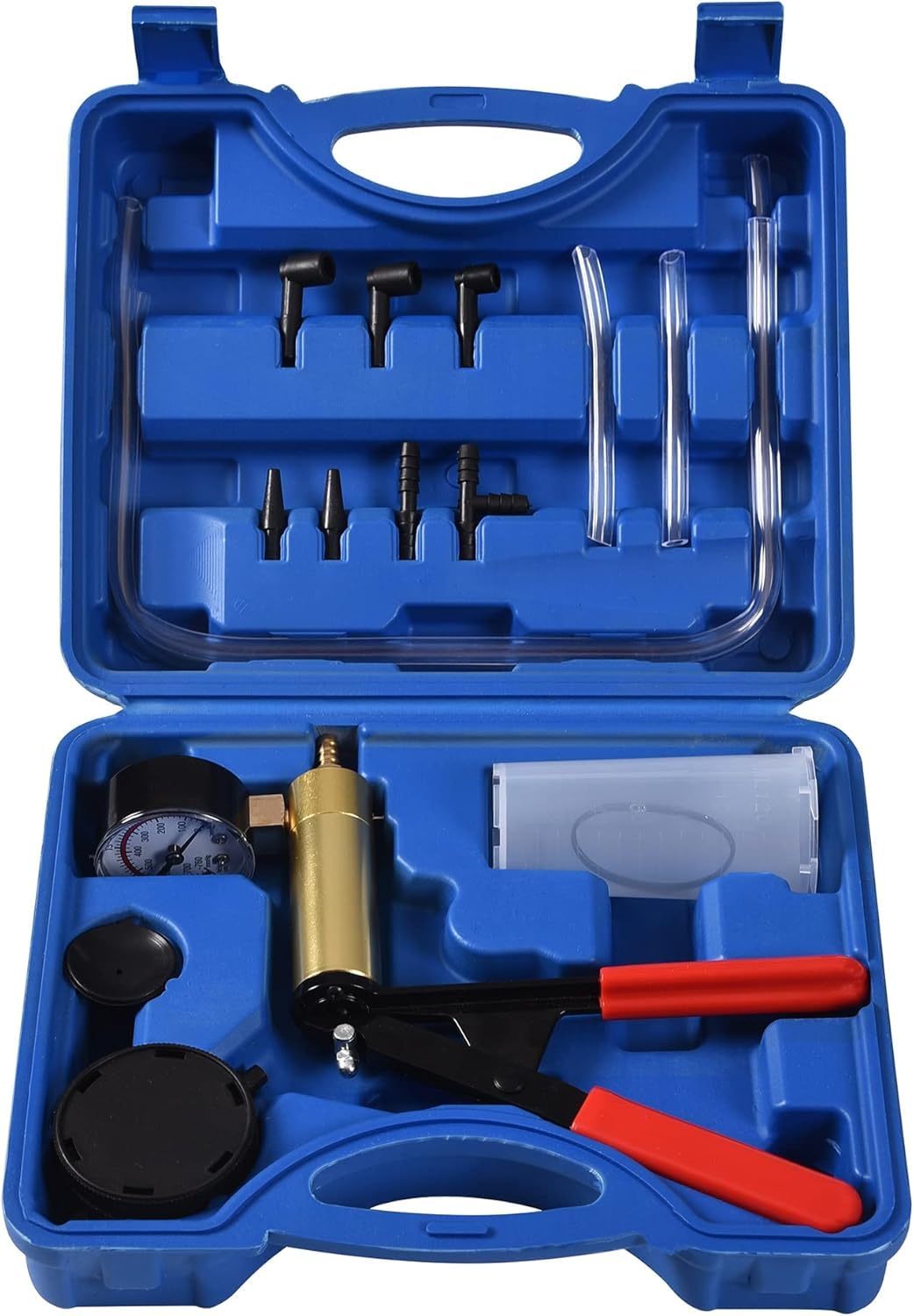 DHA Brake Bleeding Kit Hand Held Vacuum Pump Pressure Tester Brake Fluid Bleeder Kit for Car Motorcycle