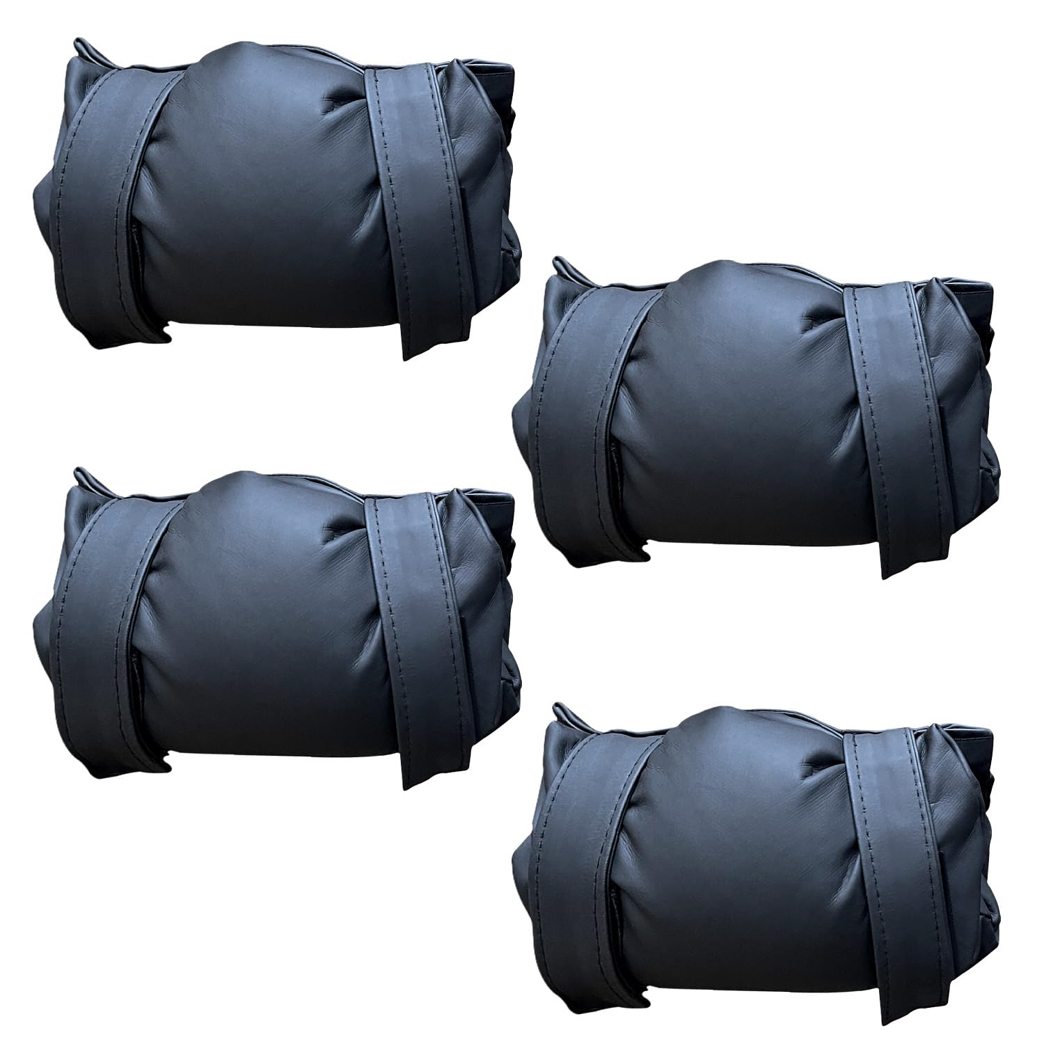 Flatro Black Outside Tap Covers For The Winter (Pack Of 4) External Tap Insulation Outdoor Tap Cover Frost Protector Easy Fit Thermal Garden Tap Cover Jacket Guard Lock - Tap Covers To Protect From Freezing