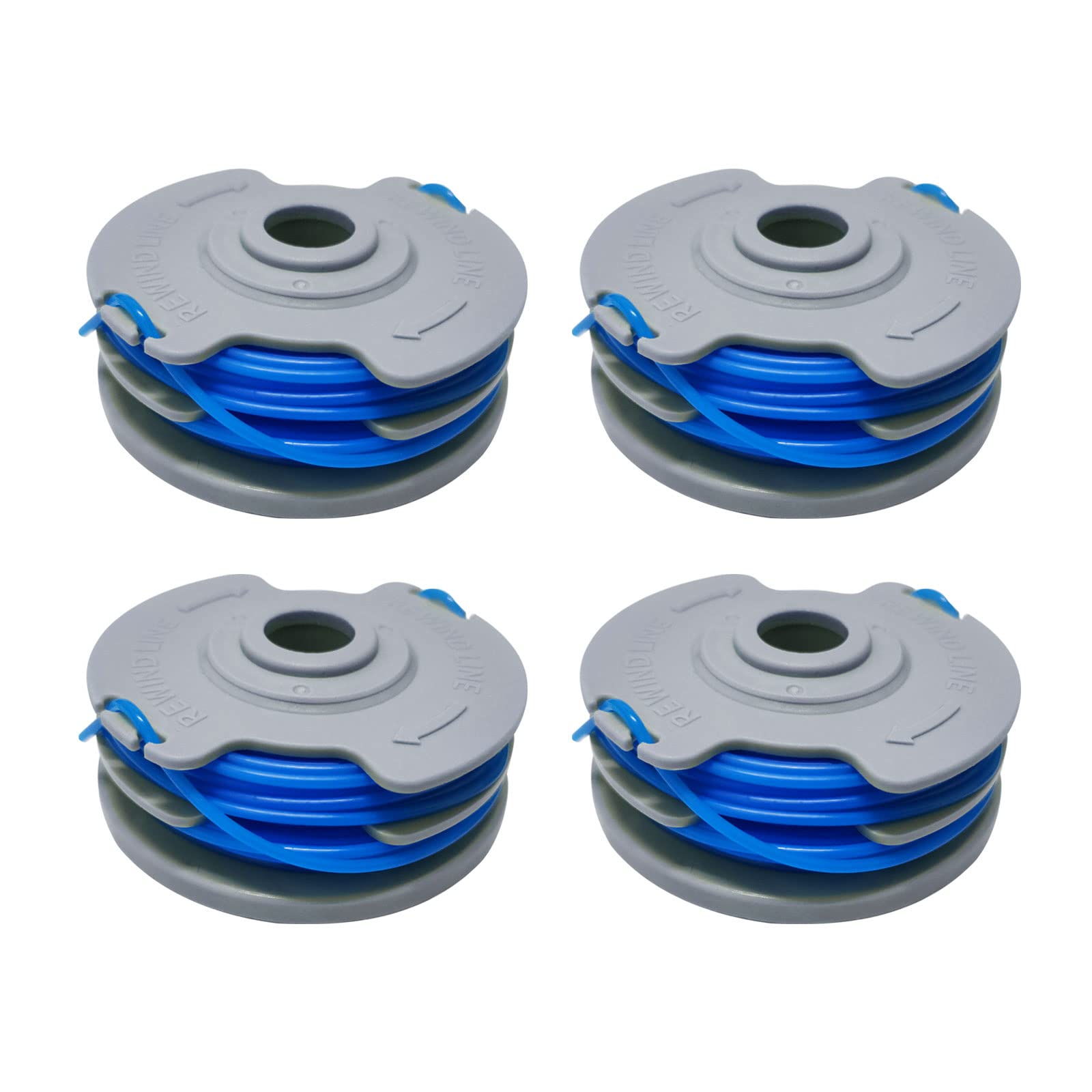 YWNYT Strimmer Spool Line for Flymo, FL289 Double Autofeed Multitrim Contour Strimmer Line & Spool 1.65mm String Trimmer Replacement Spool Line Lawn Mower Strimmer Spool (4pcs)