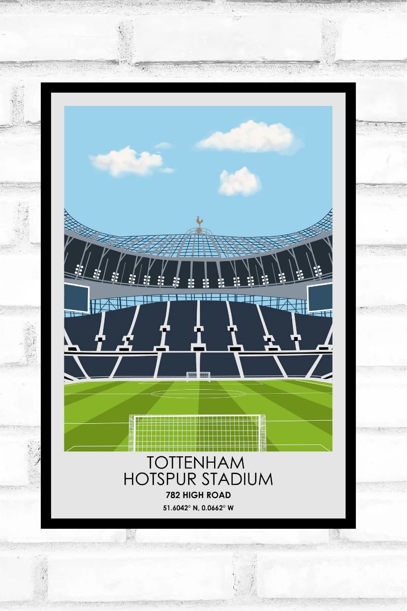 Hewsons Gifts Tottenham Football Stadium Print Gift Present For