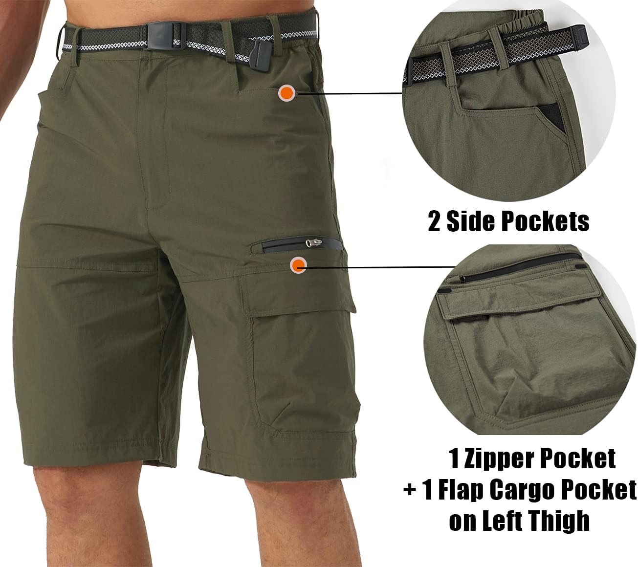 EKLENTSON Mens Shorts Quick Dry Cargo Shorts Lightweight Walking Hiking Shorts Zip Fishing Cycling Safari Pants with Multi Pockets 7 611NBXK5+nS. AC SL1352