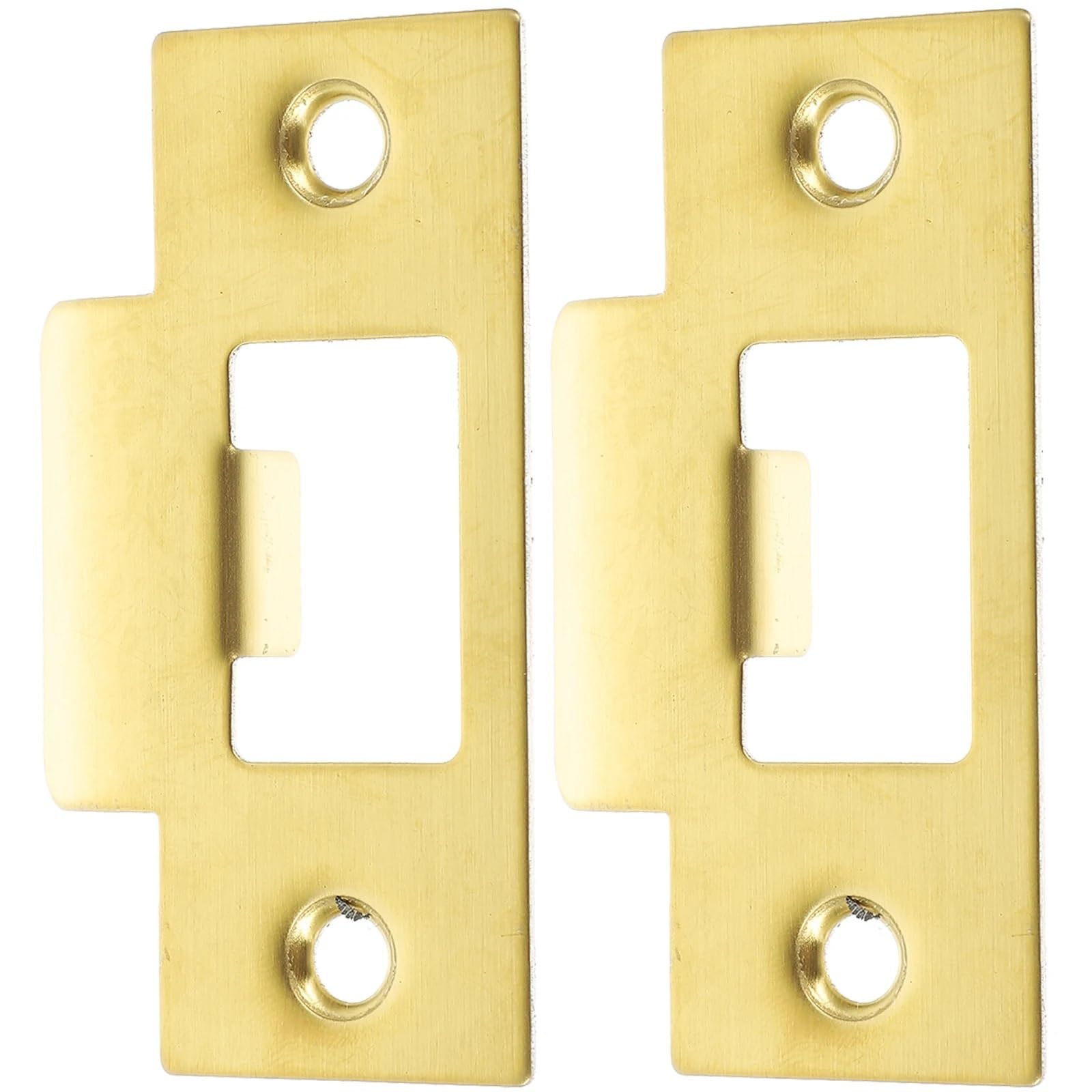 Lot de 20 plaques de gâche de porte avec boucle de languette, pêne dormant, plaque de renfort de sécurité pour porte