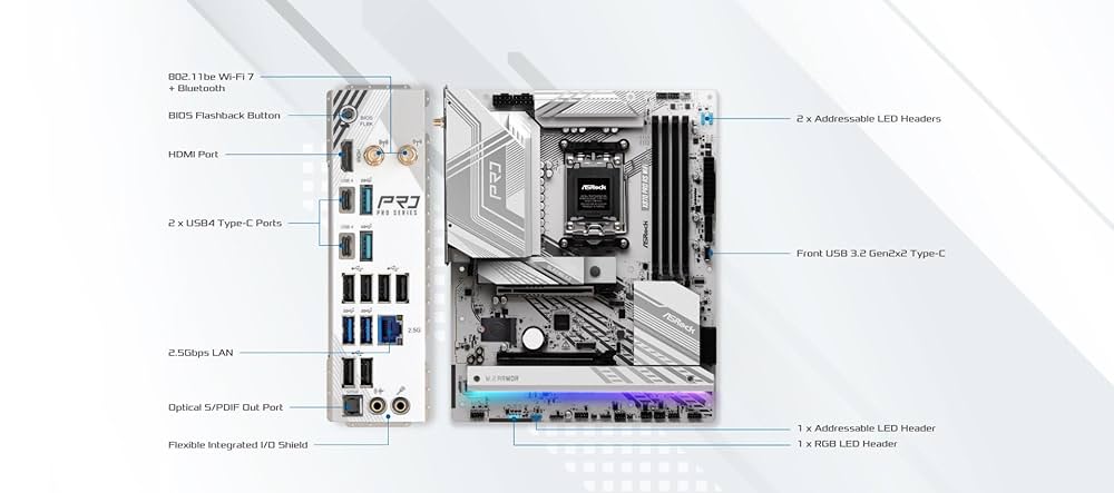 Amazon | ASRock マザーボード X870 Pro RS WiFi AMD Ryzen 9000