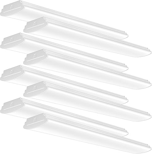 Miniatura 1 de ANTLUX Luces LED envolventes de 4 pies para garaje, 40 W, 4800 lúmenes, 4000 K, luz envolvente, lámpara de techo de oficina lineal integrada de 4